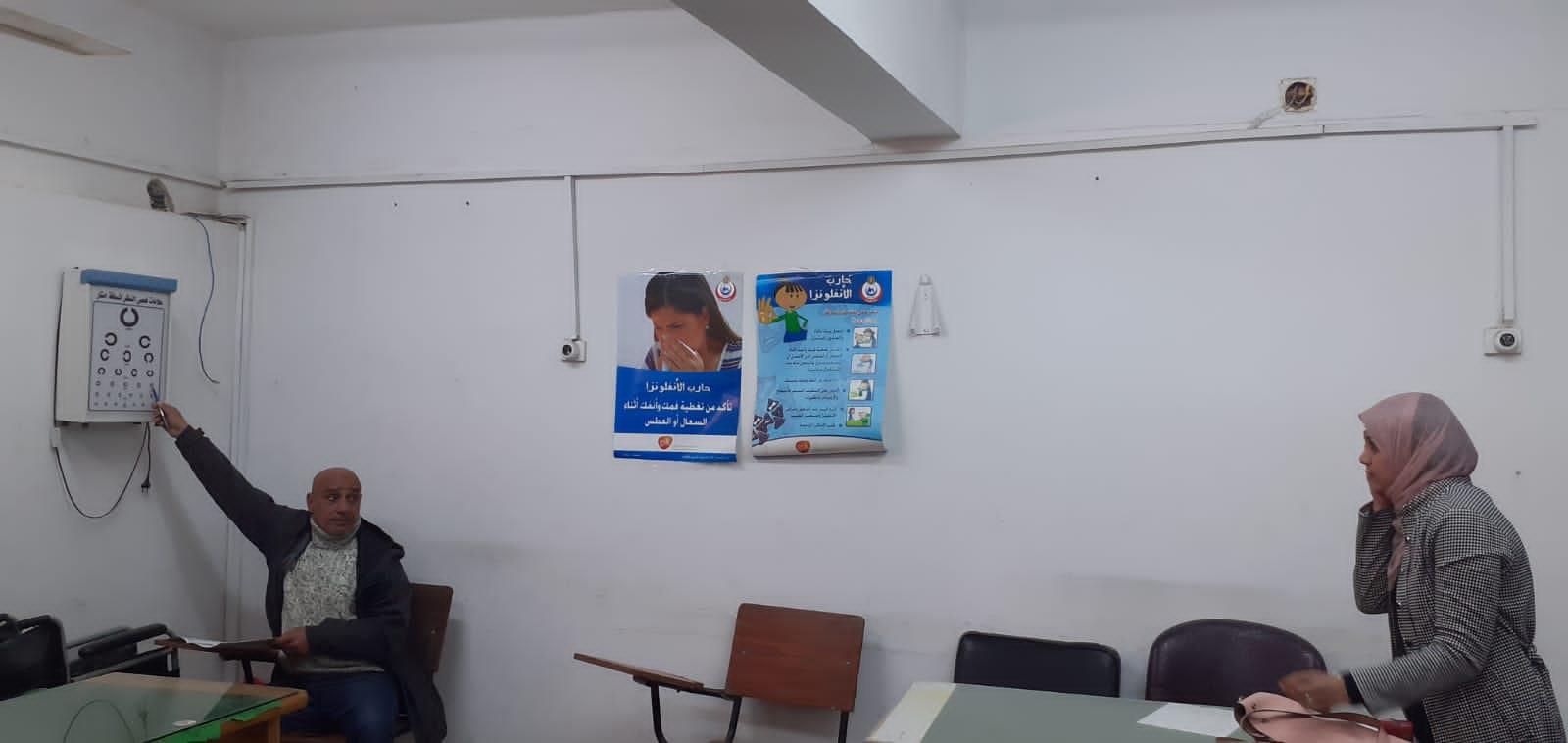 الكشف الطبي لمنتسبي جامعة بنها