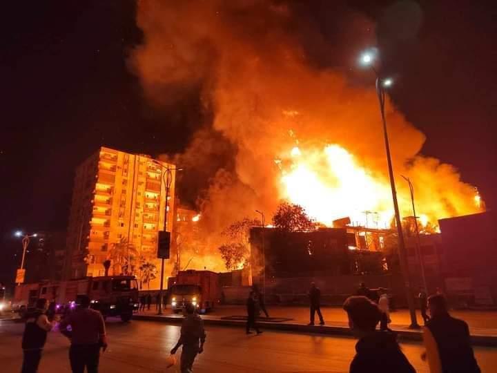 حريق استديو الأهرام 