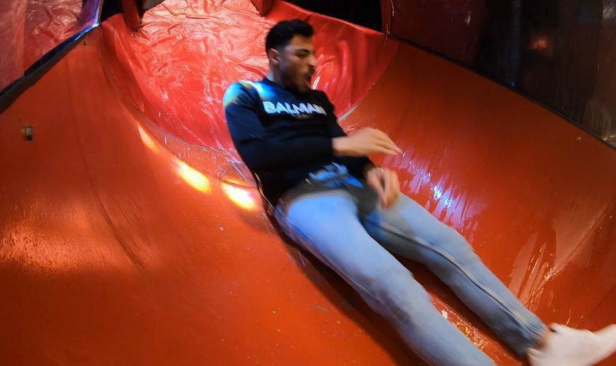 إصابة أكرم توفيق في رامز جاب من الاخر