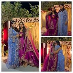 بدرية طلبة تحتفل بحنة ابنتها سلمى على الطريقة الهندية