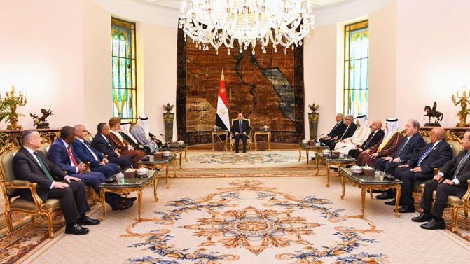 الرئيس السيسي يستقبل رؤساء المجالس والبرلمانات الع