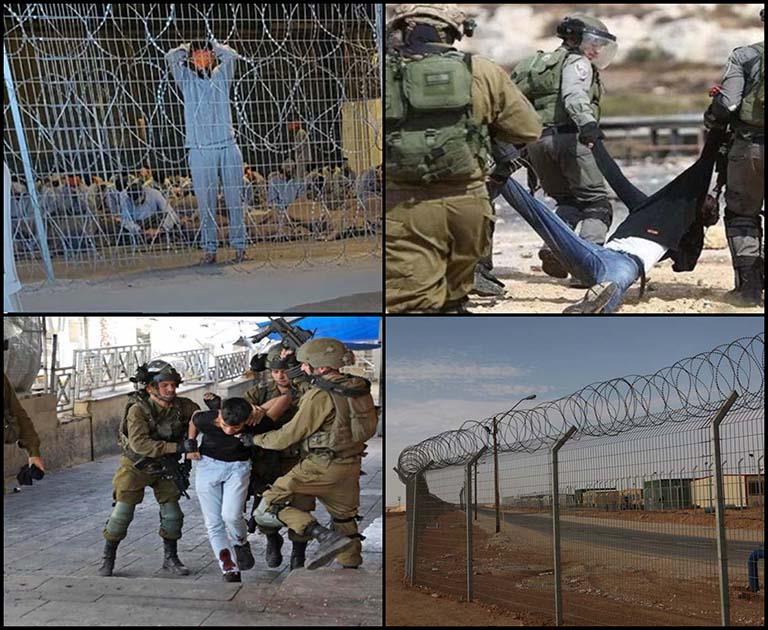 _انتهاكات الاحتلال ضد الفلسطينيين بمركز احتجاز