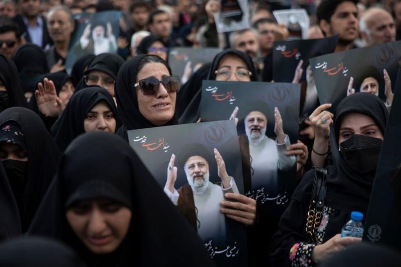 مراسم تشييع جثامين الرئيس الإيراني