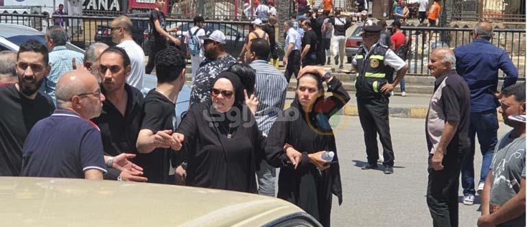 جنازة شقيق الفنان مدحت صالح 