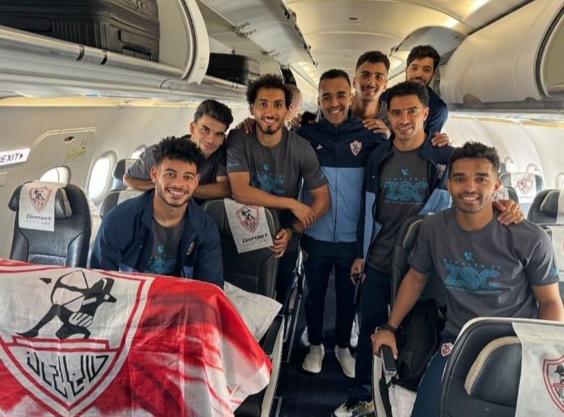 وصول فريق الزمالك للمغرب