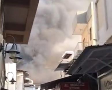 اندلاع حريق ضخم في سوق المنامة بالبحرين