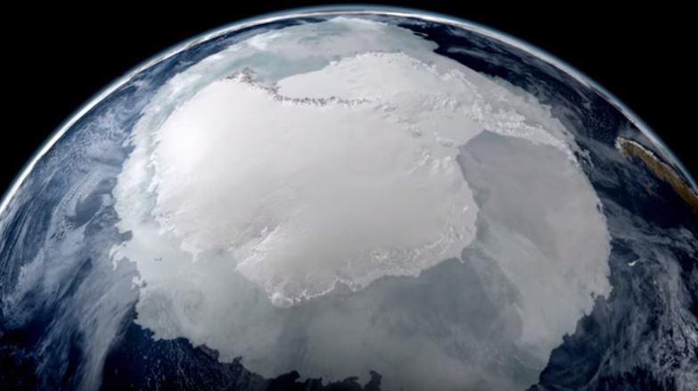 صورة جوية لجليد القطب الجنوبي