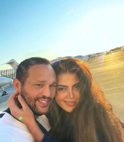 محمد حلاوة وزوجته ريهام حجاج 