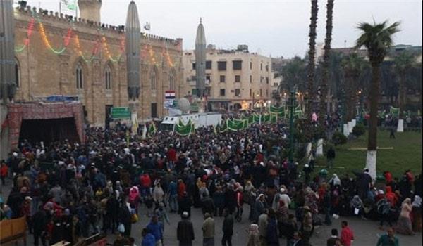 الاحتفال بالمولد النبوي من مسجد الحسين