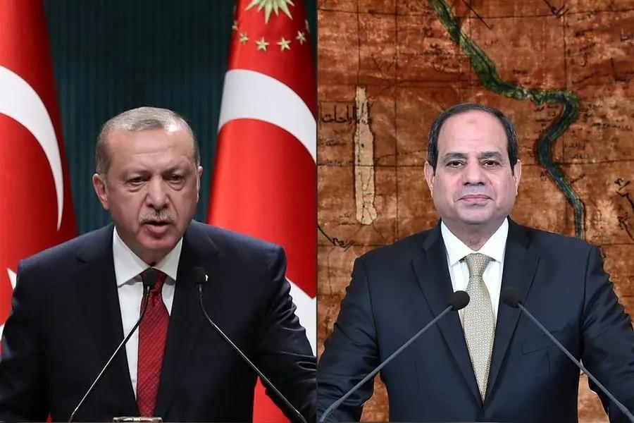 الرئيس السيسي والرئيس أردوغان                     