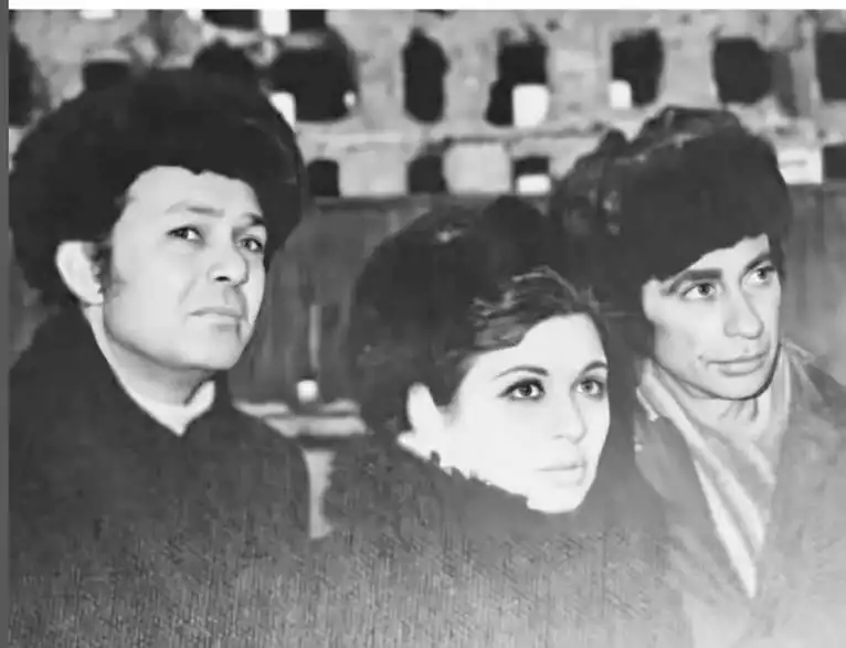 سعاد حسني رفقة صلاح ذو الفقار ويوسف شاهين