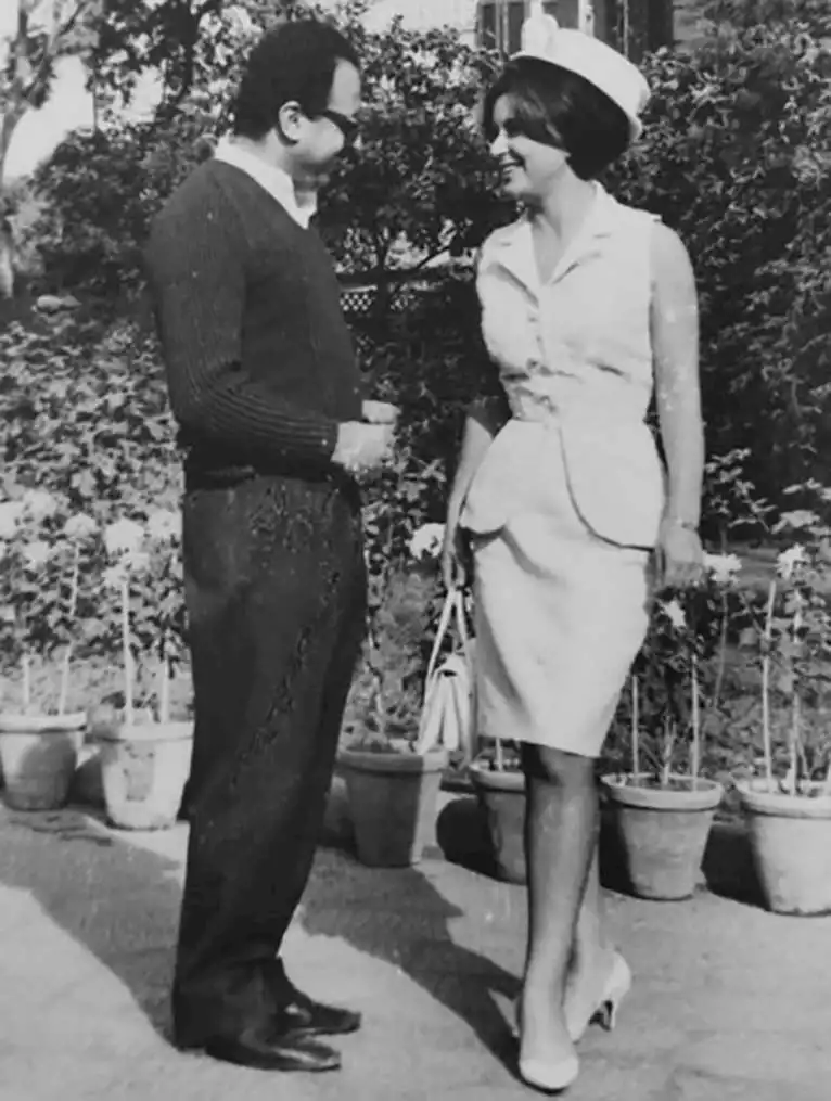 سعاد حسني من كواليس فيلم غروب وشروق