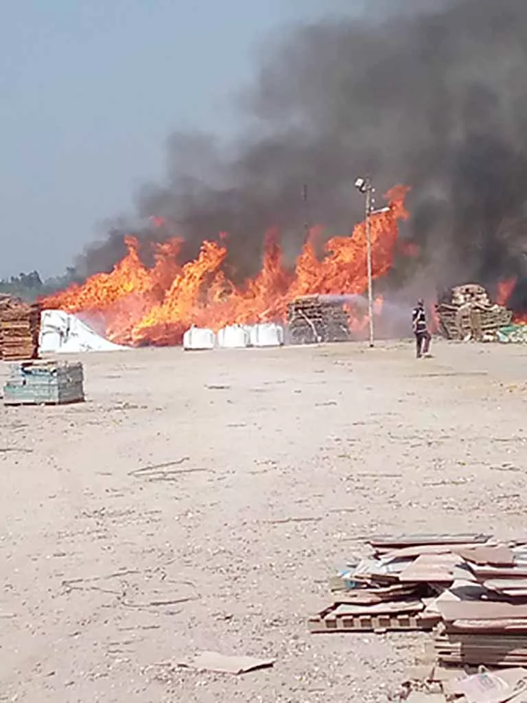 السيطرة على حريق