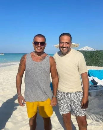 عمرو دياب وخالد سرحان