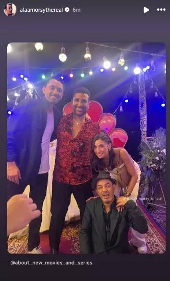 علاء مرسي من كواليس فيلم طلقني