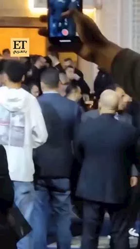 هنادي مهنا وأحمد خالد صالح في عزاء والد محمد رمضان (10)