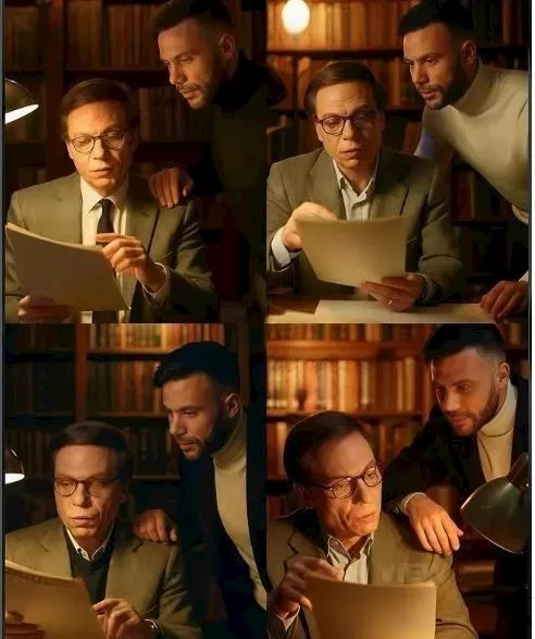 محمد عادل إمام ينشر صورا مجمعة بصحبة والده بـAi والجمهور يعلق _10