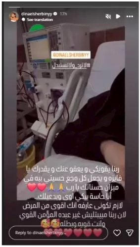 دينا الشربيني على إنستجرام