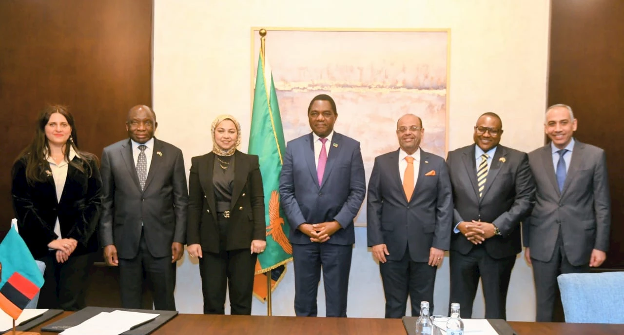 رئيس زامبيا يشهد توقيع 3 مذكرات تفاهم مع شركة المقاولون العرب