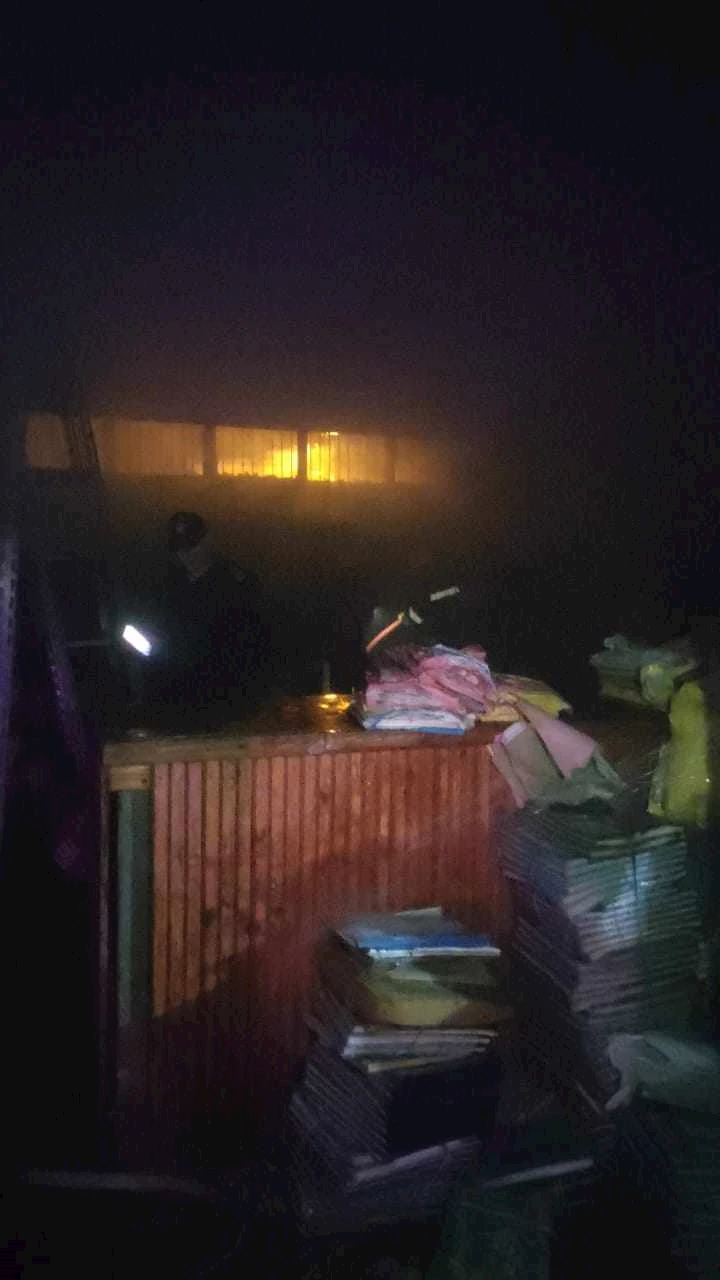 حريق مخزن بقطاع دار الكتب