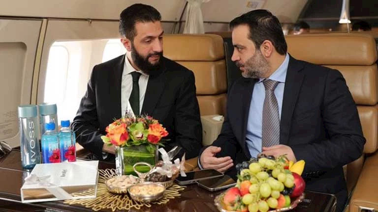 الرئيس السوري أحمد الشرع وأسعد الشيباني