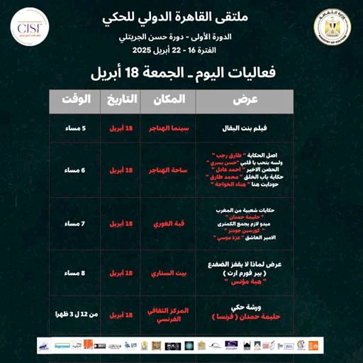 فعاليات ملتقى القاهرة للحكي في 6 فضاءات (1)