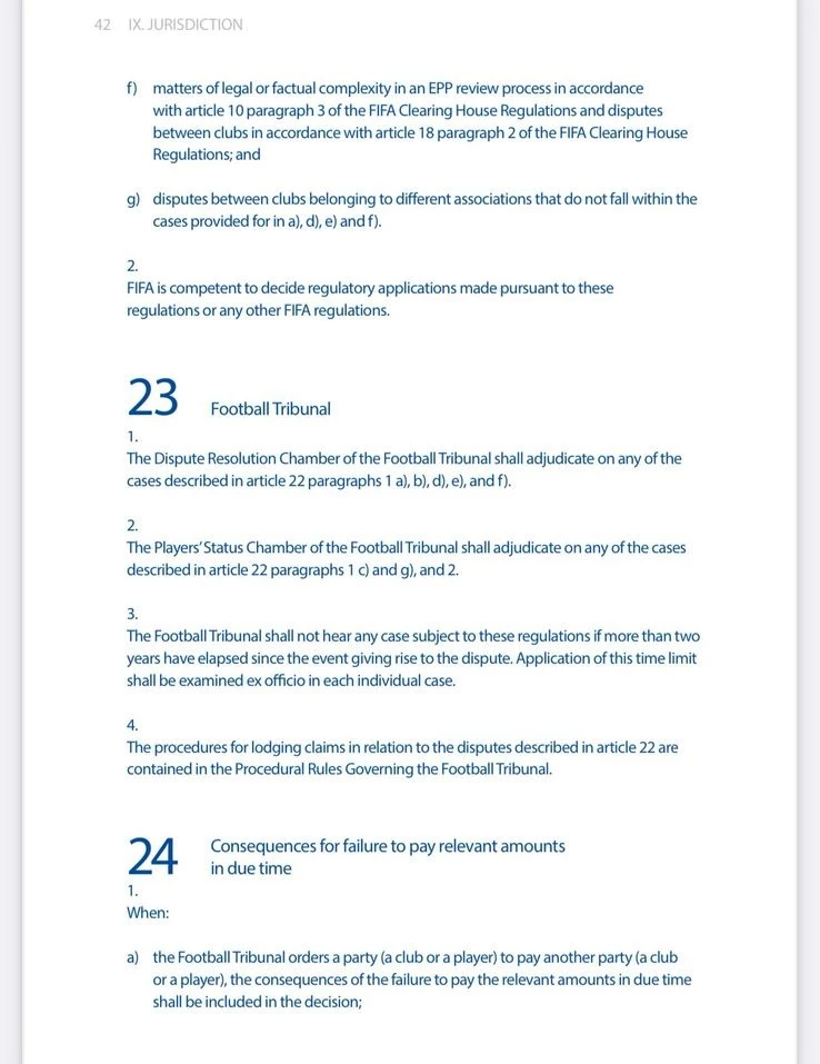 لائحة الفيفا