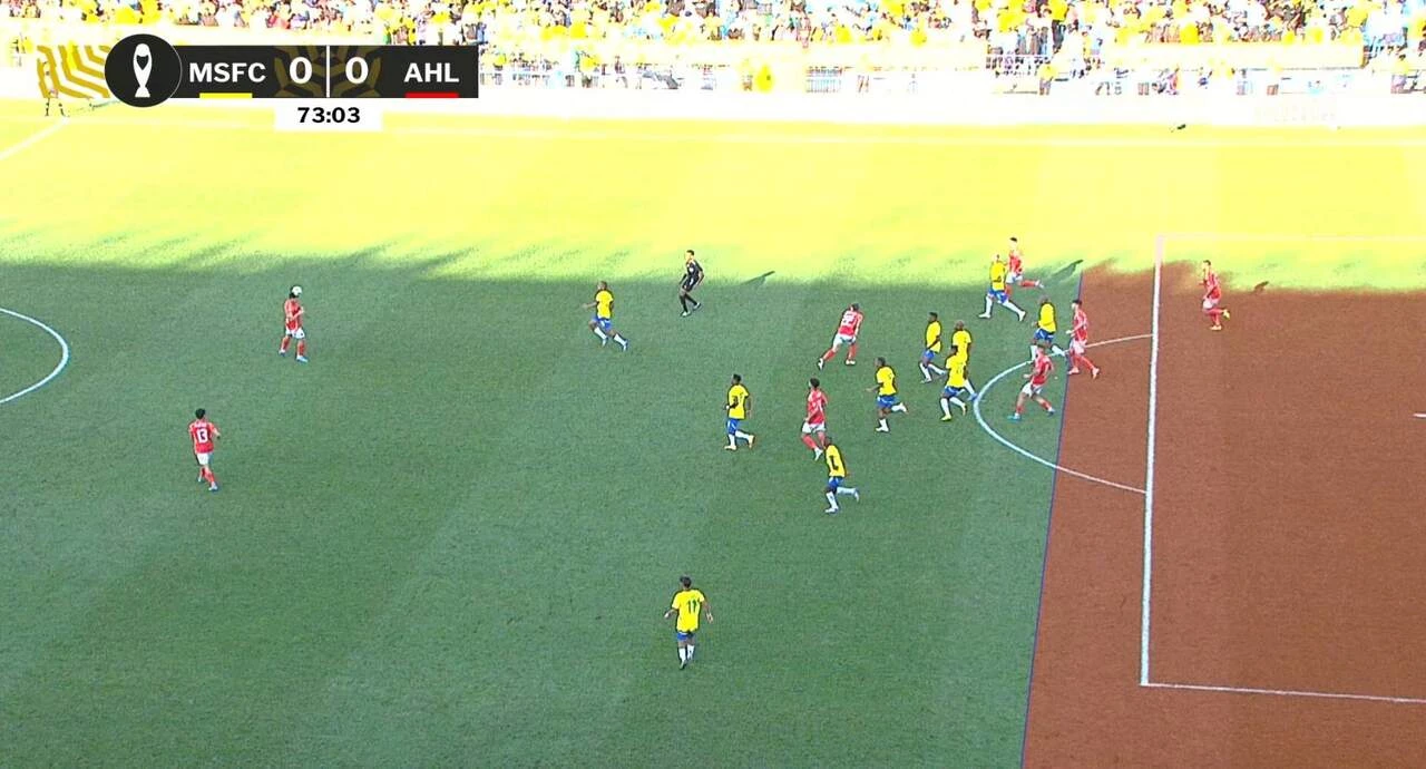 لقطة هدف الأهلي الملغي (2)