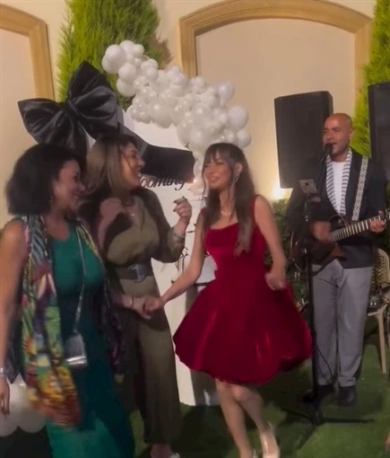 داليا مصطفى ترقص مع رانيا يوسف_5