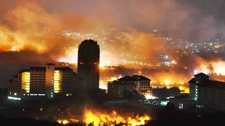 حرائق غابات في كوريا الجنوبية