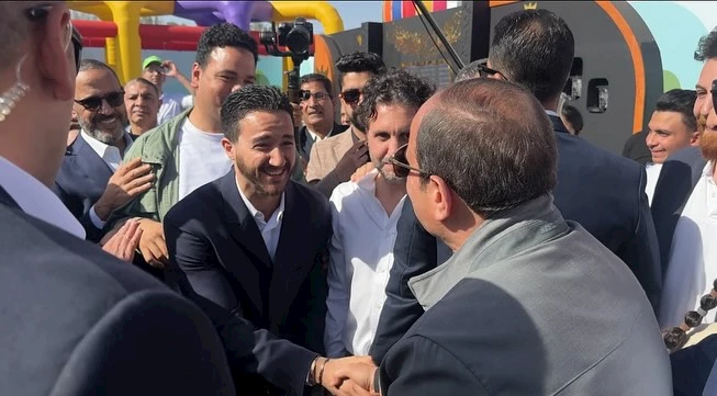 احمد مالك والرئيس السيسي