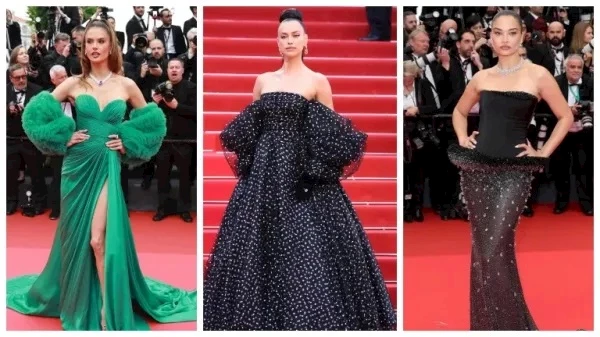 نجمات الفن والموضة على السجادة الحمراء في مهرجان كان السينمائي 1