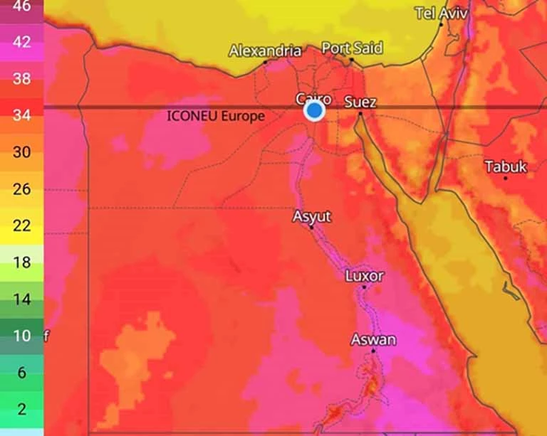 حالة الطقس وذروة الموجة الحارة (1)