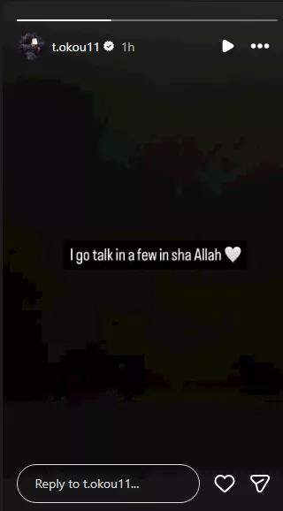 رسالة غامضة من تيدي أوكو بعد فشل انتقاله إلى الزمالك