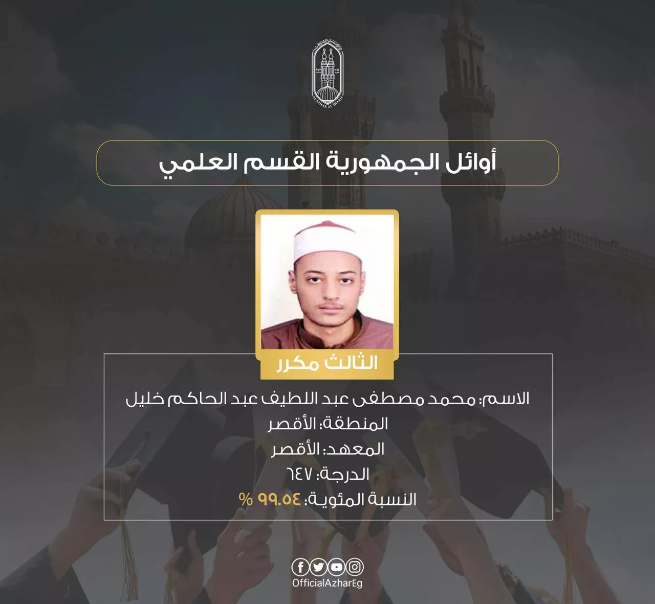 أوائل الثانوية الأزهرية 2025 علمي (7)