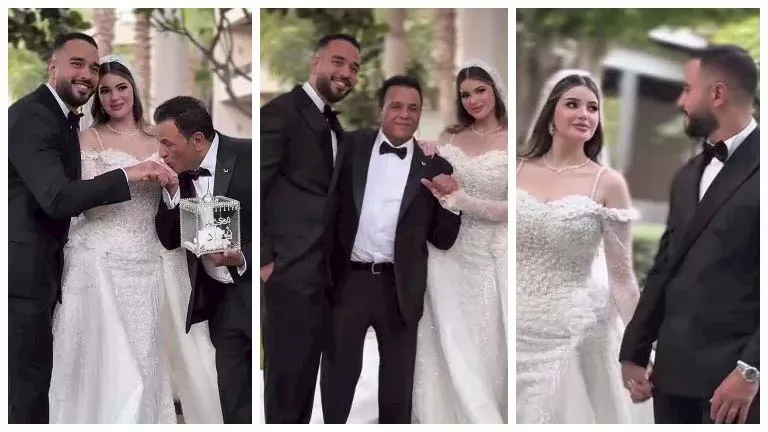 25 صورة من حفل زفاف بسملة ابنة محمد فؤاد _1