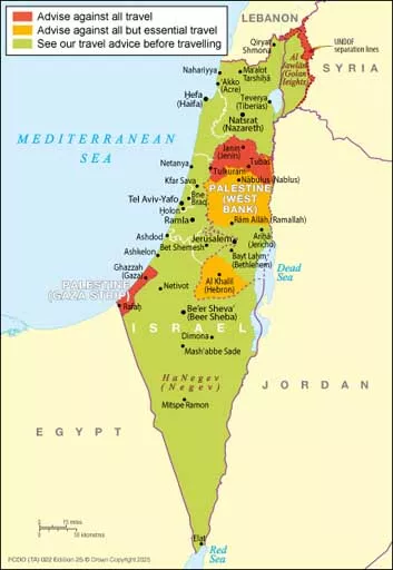 الخريطة المجحدثة