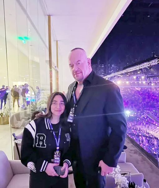 جودي أحمد سعد مع أندرتيكر