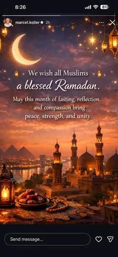 مارسيل كولر يوجه رسالة للجماهير بمناسبة شهر رمضان