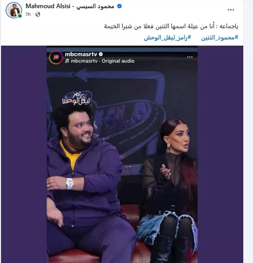 محمود السيسي على فيسبوك