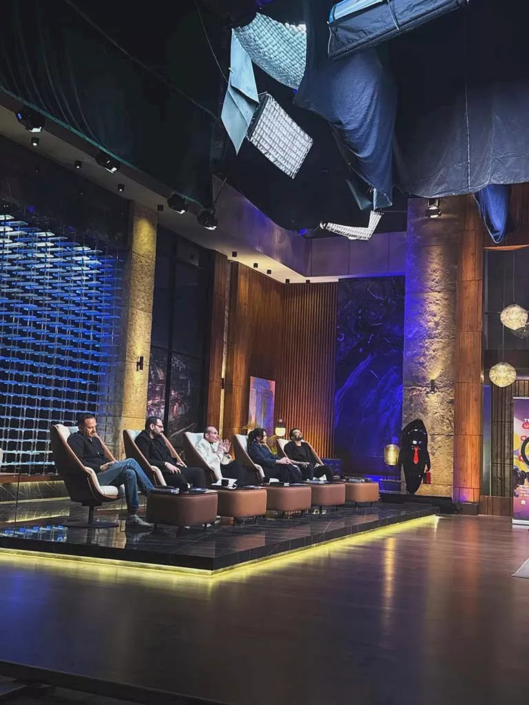 هند صبري مع رواد اعمال برنامج شارك تانك (1)