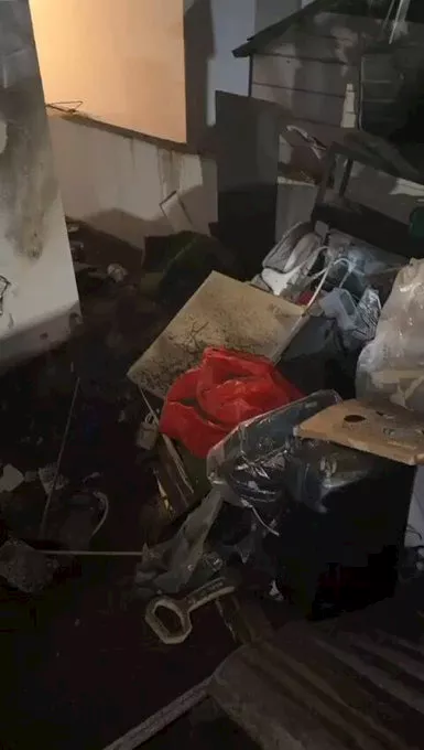 دمار في منزل الإسرائيليين نتيجة الصواريخ الإيرانية