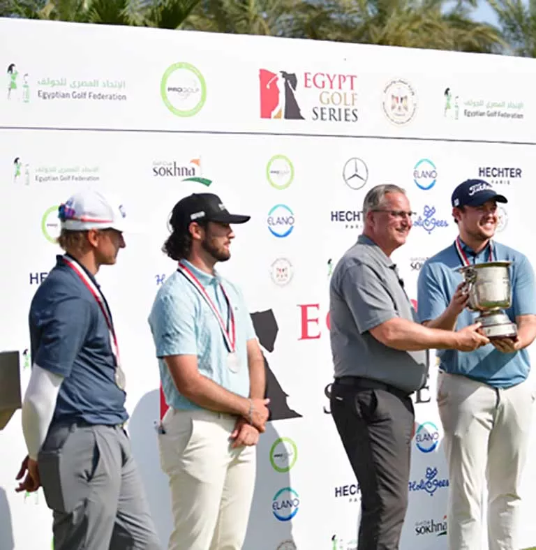 كريستوف بطل الجولة الثامنة من سلسلة جولف مصر 2026