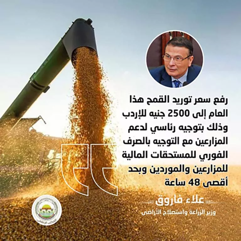 توجيهات وزير الزراعة موسم حصاد القمح (5)