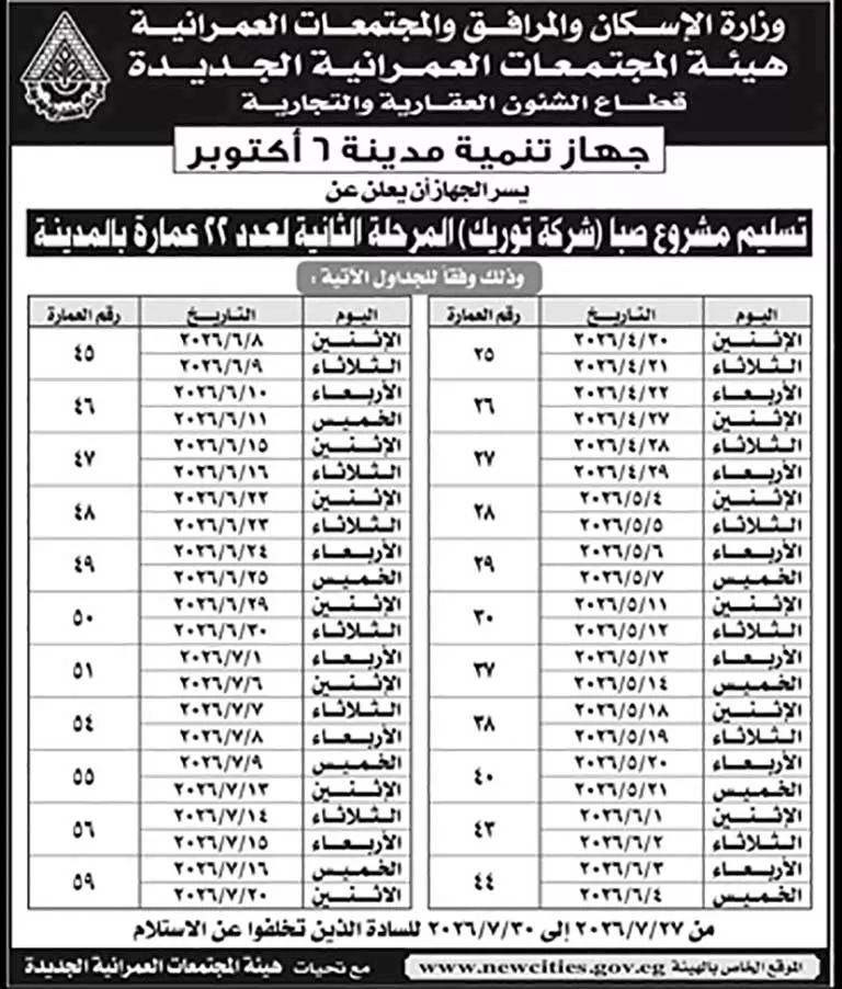 شقق مشروع صبا في 6 أكتوبر  (9)