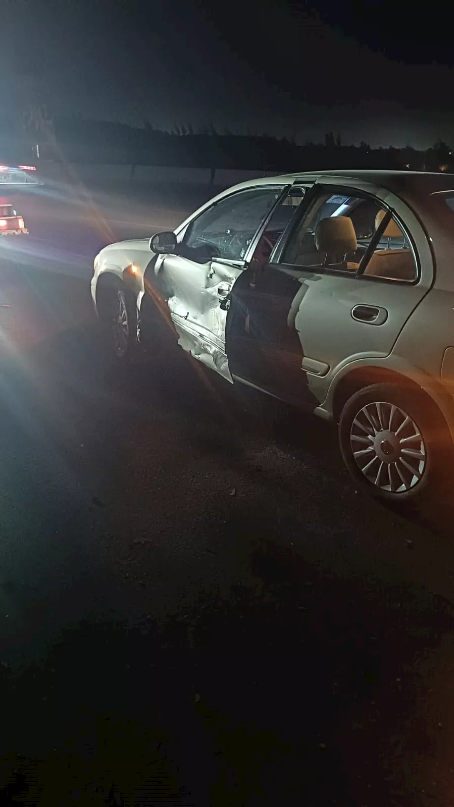 حادث تصادم سيارة بسمة وهبة بمحور 26 يوليو