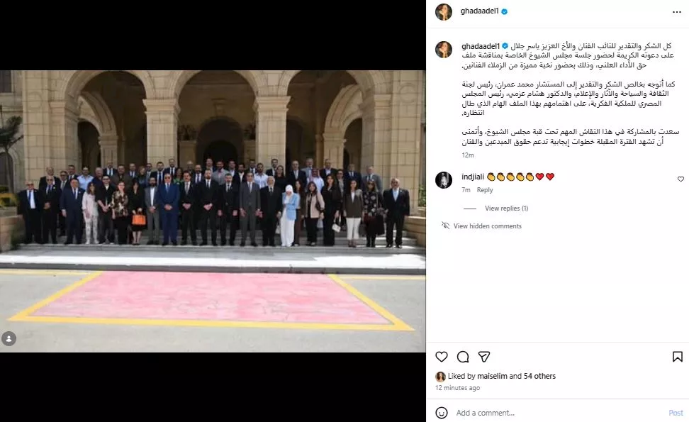 غادة عادل على انستجرام
