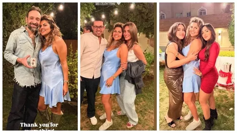عمرو سلامة يحتفل بعيد ميلاد زوجته