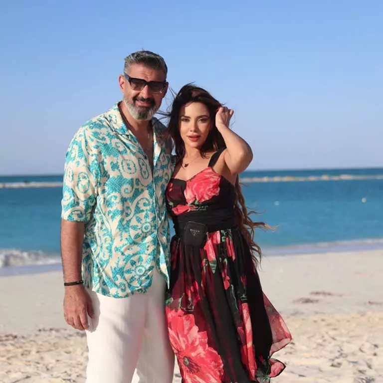 إيرينا يسري والفنان ياسر جلال
