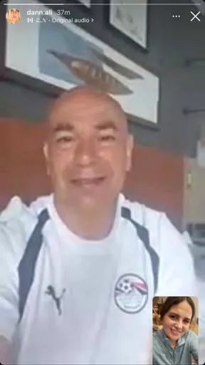 حسام حسن وزوجته (4)